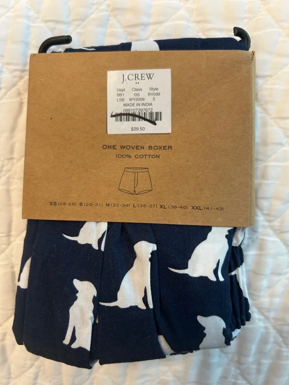 J.CREW Woven Boxer Shorts in Labs Print